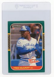 1987 Donruss The Rookies Fred McGriff Baseball Rookie Card