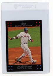 2007 Topps David Ortiz Baseball Card