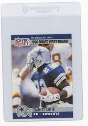 1990 Pro Set Emmitt Smith Football Rookie Card