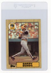 1987 Topps Barry Bonds Baseball Rookie Card