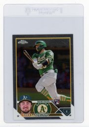 2023 Topps Chrome Shae Langeliers Baseball Rookie Card