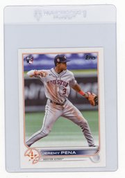 2022 Topps Update Jeremy Pena Baseball Rookie Card