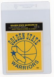 1980 Fleer Team Sticker Golden State Warriors Basketball Sticker