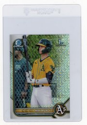 2022 Bowman Mega Box Max Muncy Chrome Refractor Baseball Rookie Card