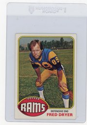 1976 Topps Fred Dryer Football Card
