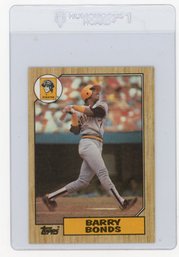1987 Topps Barry Bonds Baseball Rookie Card