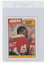 1987 Topps Charles Haley Super Rookie Football Rookie Card