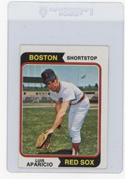 1974 Topps Luis Aparicio Baseball Card