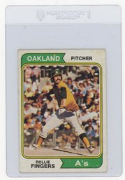 1974 Topps Rollie Fingers Baseball Card