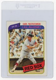 1980 Topps Carl Yastrzemski Baseball Card