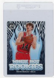 2024 Panini Donruss Optic Matas Buzelis White How Rookies Basketball Rookie Card
