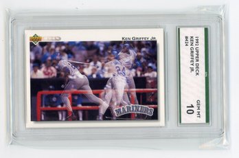 1992 Upper Deck Ken Griffey Jr. Baseball Card Graded SPA Gem Mint 10