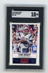 2014 Panini Score Tom Brady Hot 100 Football Card Graded SGC Gem Mint 10
