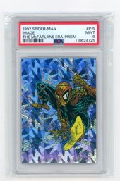 1992 Spider-man Image The McFarlane Era Prism Marvel Card Graded PSA Mint 9
