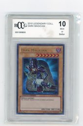 2010 Yu-gi-oh! Legendary Collection Dark Magician Limited Edition Yu-gi-oh! Card Graded BCCG Gem Mint 10