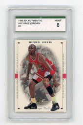 1998 Upper Deck SP Authentic Michael Jordan Basketball Card Graded SPA Mint 8
