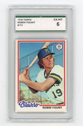 1978 Topps Robin Yount Baseball Card Graded SPA EX Mint 6