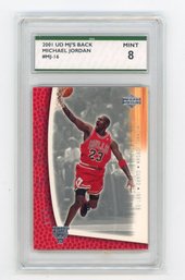 2001 Upper Deck Michael Jordan MJ's Back Basketball Card Graded SPA Mint 8