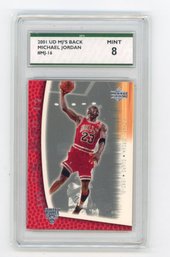 2001 Upper Deck Michael Jordan MJ's Back Basketball Card Graded SPA Mint 8
