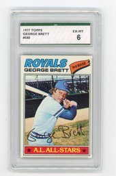 1977 Topps George Brett Baseball Card Graded SPA EX Mint 6