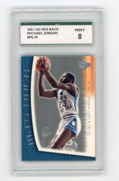 2001 Upper Deck Michael Jordan MJ's Back Basketball Card Graded SPA Mint 8