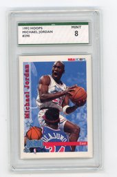 1992 Skybox NBA Hoops Michael Jordan All Star Basketball Card Graded SPA Mint 8