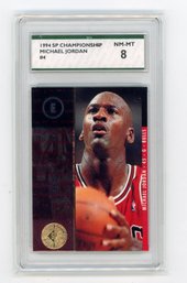 1994 Upper Deck SP Championship Michael Jordan Basketball Card Graded SPA NM Mint 8