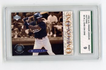 Michael Jordan Rookie Card 1995 Upper Deck Minor League Baseball Card Graded SPA Mint 9