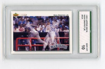 1992 Upper Deck Ken Griffey Jr. Baseball Card Graded SPA Gem Mint 10