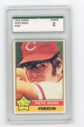 1976 Topps Pete Rose Baseball Card Graded SPA Good 2