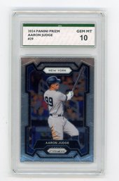 2024 Panini Prizm Aaron Judge Baseball Card Graded SPA Gem Mint 10