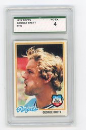 1978 Topps George Brett Baseball Card Graded SPA VG EX 4