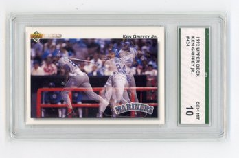1992 Upper Deck Ken Griffey Jr. Baseball Card Graded SPA Gem Mint 10