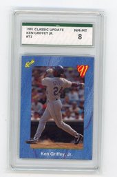 1991 Classic Update Ken Griffey Jr. Baseball Card Graded SPA NM Mint 8
