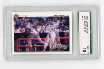 1992 Upper Deck Ken Griffey Jr. Baseball Card Graded SPA Gem Mint 10