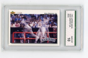 1992 Upper Deck Ken Griffey Jr. Baseball Card Graded SPA Gem Mint 10