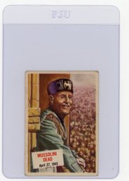 1954 Topps Scoop Mussolini Dead Card