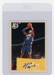2007 Topps Hakim Warrick 1957-58 Topps Autograph Variation Basketball Card