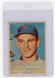1957 Topps Frank Malzone Baseball Car