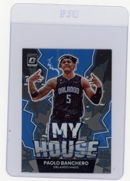 2022 Panini Donruss Optic Paolo Banchero My House Basketball Card