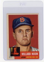 1953 Topps Willard Nixon Baseball Card