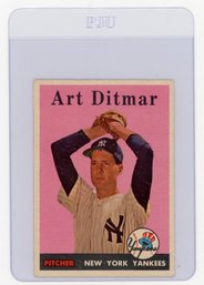 1958 Topps Art Ditmar Baseball Card