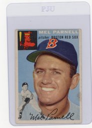 1954 Topps Mel Parnell Baseball Card