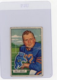Ray Bray Rookie Card 1951 Bowman Football Card