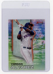2021 Bowman's Best Yordan Alvarez Refractor Baseball Card