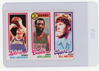 Mark Landsberger Rookie Card 1980 Topps Bob Lanier Bill Walton Basketball Card