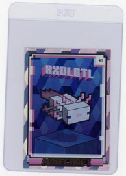 2024 Panini Minecraft Axolotl Minecraft Card