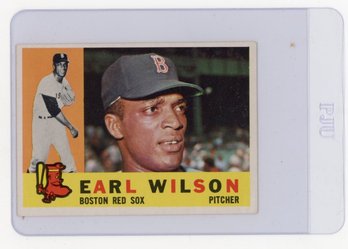 Earl Wilson Rookie Card 1960 Topps Baseball Card