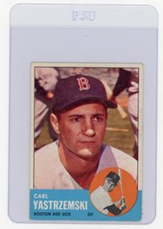 1963 Topps Carl Yastrzemski Baseball Card