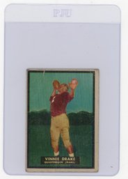 Vinnie Drake Rookie Card 1951 Topps Magic Football Card